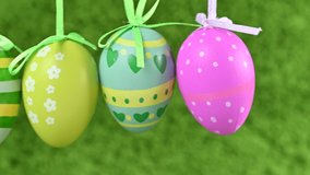 Close-up video of Easter eggs - Powered by Shutterstock - Get 15% off with code: PIKWIZARD15