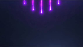 Cyberpunk Neon Number Five Countdown Opener with Glowing Light Trails and Futuristic HUD Icons on Dark Purple Background - Powered by Shutterstock - Get 15% off with code: PIKWIZARD15