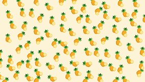 Tropical pineapple fruit pattern on soft yellow background. Perfect for summer themes, wrapping paper, wallpaper, textile prints, and healthy tropical food design concepts. - Powered by Shutterstock - Get 15% off with code: PIKWIZARD15