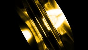 Golden metallic rings rotate slowly, creating an elegant and abstract visual experience with a luxurious feel, perfect for technology, design, or luxury themed projects - Powered by Shutterstock - Get 15% off with code: PIKWIZARD15