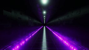 Purple neon lighting illuminating dark server room corridor, generating futuristic technological ambiance with mysterious digital infrastructure glowing in deep purple hues - Powered by Shutterstock - Get 15% off with code: PIKWIZARD15