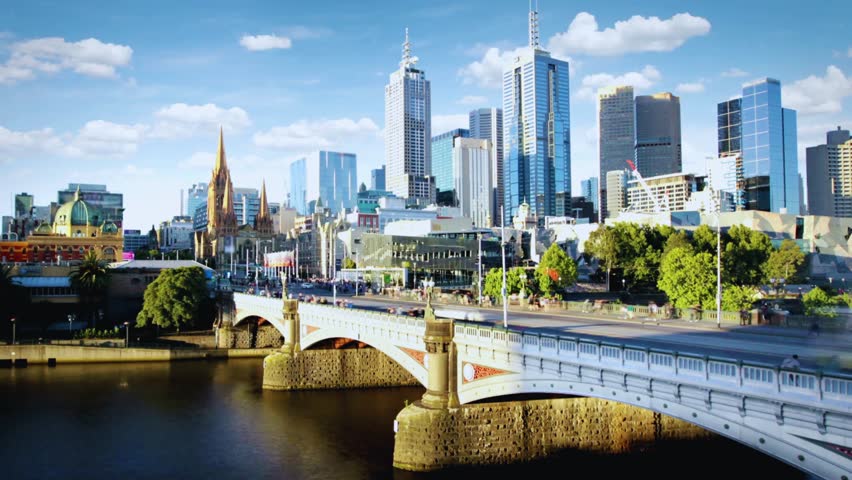 Vibrant view of Melbourne, Australia showcasing its modern skyline, Yarra River, and cultural landmarks. A dynamic city blending art, architecture, and lifestyle in the heart of Victoria.
