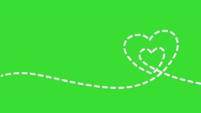 Connecting Lines Forming a Heart Love Network (Romantic) Green Screen Animation 4K - Powered by Shutterstock - Get 15% off with code: PIKWIZARD15
