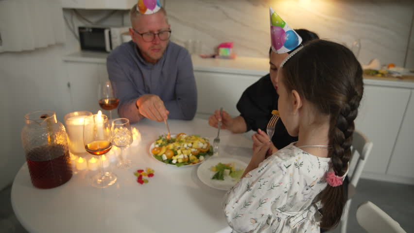 Family Birthday Dinner Home Celebration: Child