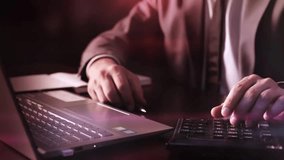 Trader analyzing data on the decline of the US dollar, illustrating financial markets, currency fluctuations, investment trends, and economic analysis. - Powered by Shutterstock - Get 15% off with code: PIKWIZARD15