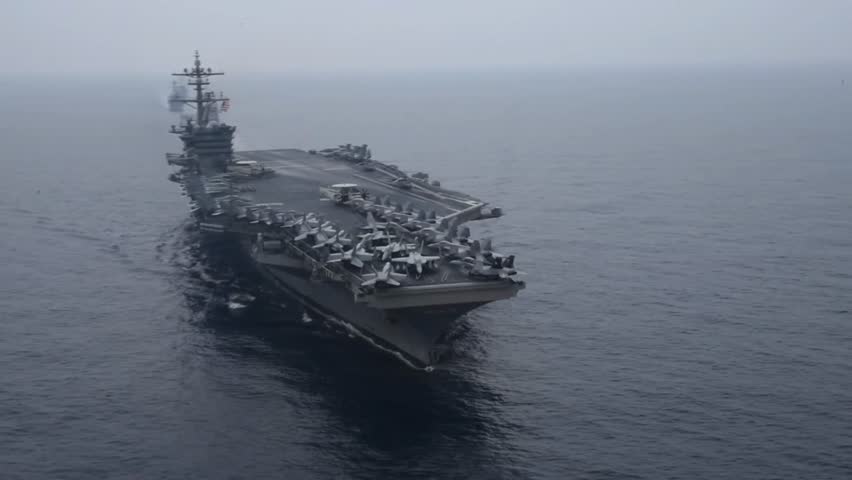 PHILIPPINE SEA (Oct. 26, 2020) U.S. Navy ships assigned to Ronald Reagan Carrier Strike Group joined ships of Japan Maritime Self-Defense Force (JMSDF) Escort Flotilla 1, Escort Flotilla 4