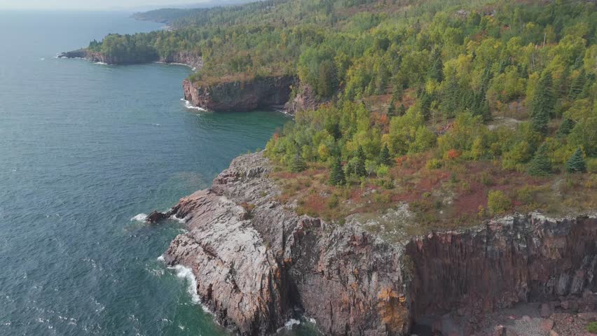 North Shore of Lake Superior, Minnesota. early Autumn