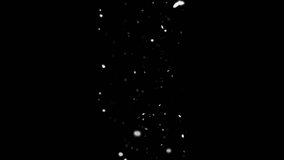 Vertical video of snow falling down in seamless loop on black background. Snowflakes overlay. - Powered by Shutterstock - Get 15% off with code: PIKWIZARD15