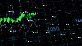 Animation of digital data processing over grid 4k - Powered by Shutterstock - Get 15% off with code: PIKWIZARD15