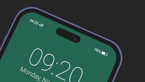 Smartphone notification confirming approved personal loan, alert, digital banking, secure finance management, online personal money management, success message, secure financial animation video. - Powered by Shutterstock - Get 15% off with code: PIKWIZARD15