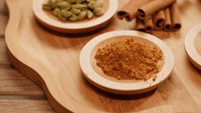 Indian asian spices mix, cardamom, cloves, curry, curcuma, Authentic Spice Collection: Indian and Asian Food Spices Set the Stage for Culinary Creativity - Powered by Shutterstock - Get 15% off with code: PIKWIZARD15