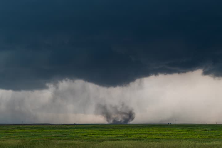 Lightning through a Tornado | Kimball, Nebraska - Timelapse featuring the formation of the Kimball tornado with cloud to ground bolts striking near and one through the tornado
