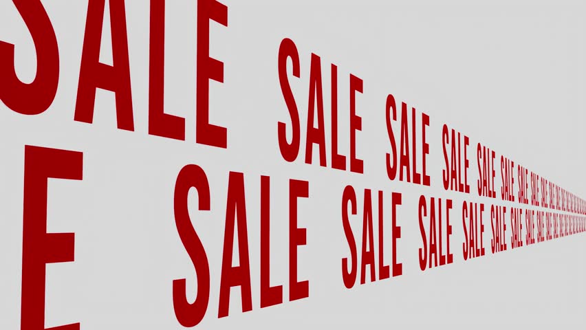 Exciting sale event displays bold promotions in urban shopping area