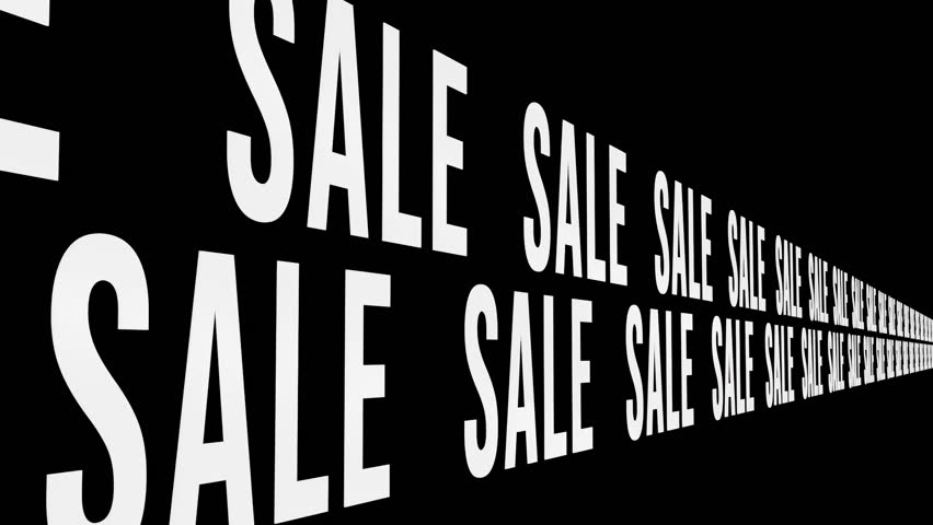Exciting sale event displays bold promotions in urban shopping area