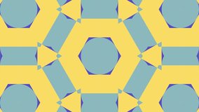 Abstract flat mandala kaleidoscope animation — geometric hexagonal symmetry background with continuous rotation and seamless pattern motion - Powered by Shutterstock - Get 15% off with code: PIKWIZARD15