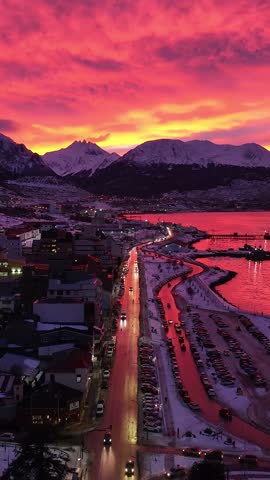 Church At Ushuaia In Fin Del Mundo Argentina. Nature Landscape. Travel Background. Fin Del Mundo Argentina. Downtown Cityscape. Church At Ushuaia In Fin Del Mundo Argentina.