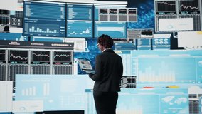 Manager evaluating business market graphs using laptop software, doing brainstorming. Businesswoman analyzing financial reports and data charts on notebook program for business insights, camera A - Powered by Shutterstock - Get 15% off with code: PIKWIZARD15