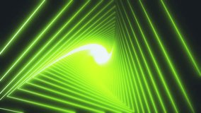 Dynamic neon green tunnel of triangles. Perfect for abstract, futuristic, and creative video backgrounds and intros. - Powered by Shutterstock - Get 15% off with code: PIKWIZARD15