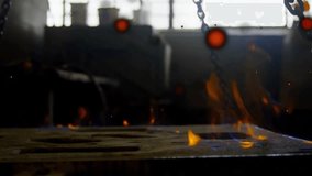 Torch flame heating steel plate, sending glowing sparks cascading and fading for fabrication demo. Metal, welding, industrial, craftsmanship, durability, fiery, molten - Powered by Shutterstock - Get 15% off with code: PIKWIZARD15