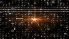 Spark igniting binary data, expanding pulsing starburst sending particles showing burst stabilizing. Digital, technology, futuristic, abstract, data, cyber, innovation - Powered by Shutterstock - Get 15% off with code: PIKWIZARD15