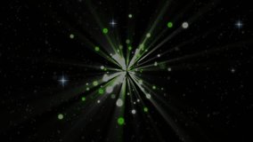 Speckle cluster emerging in cosmic field, core emitting beams drifting orbs creating starburst. Galaxy, nebula, illumination, futurism, abstract, cosmic, sparkle - Powered by Shutterstock - Get 15% off with code: PIKWIZARD15