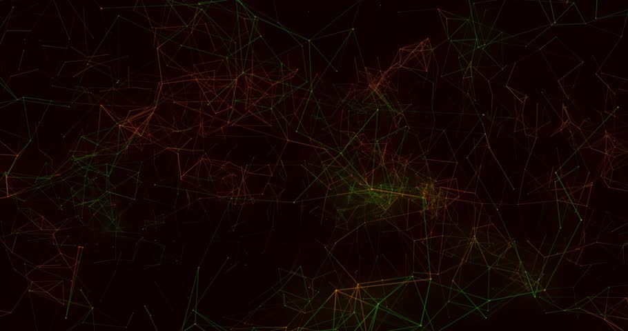 Camera zooming through wireframe mesh with light streaks forming glowing galactic disc cosmic depth. Abstract, sci-fi, futuristic, space, constellation, nebula, celestial