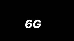 6G symbol on data center. The concept of iot, cellular mobile communications, internet of things and digital wireless network 4k rendering animation. Expansion on server racks. - Powered by Shutterstock - Get 15% off with code: PIKWIZARD15