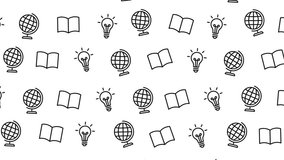 Back to school doodle learning pattern with transparent background featuring cute hand drawn education icons for stationery, wallpaper, and creative design. - Powered by Shutterstock - Get 15% off with code: PIKWIZARD15