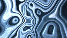 An abstract animation of a glossy, metallic liquid in blue, white, and black. The fluid surface morphs and flows in mesmerizing, hypnotic waves and swirls. Seamless loop. - Powered by Shutterstock - Get 15% off with code: PIKWIZARD15