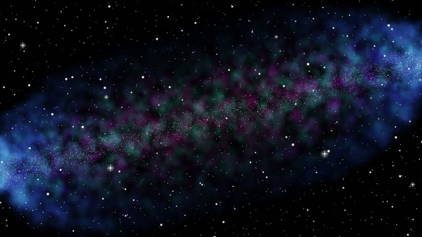 Beautiful Galaxy Nebula with Stars in Deep Space Background.