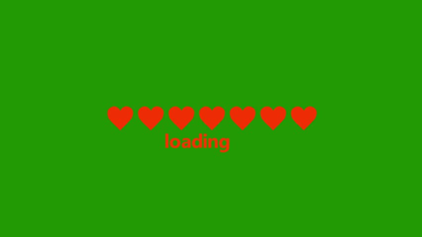 Loading Heart pixel Animation.Love loading valentine Loading icon animation Loading bar and percentage Futuristic progress.white background. - Powered by Shutterstock - Get 15% off with code: PIKWIZARD15