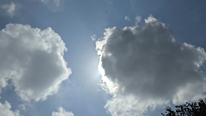 Blue sky with clouds, landscape cloud