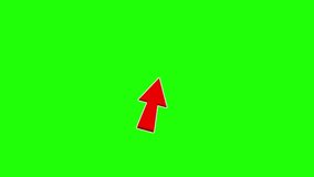 Red Click Cursor Arrow Animation, Call to Action Video Overlay and Subscribe Button Element, red symbol of mouse cursor with rays. Arrow moves and clicks isolated on transparent background. - Powered by Shutterstock - Get 15% off with code: PIKWIZARD15
