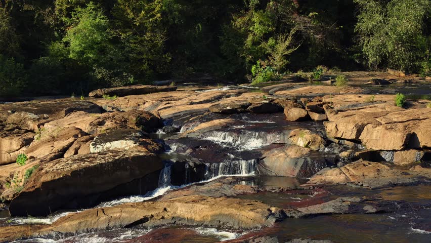 River at High Falls State Park in Georgia with sound