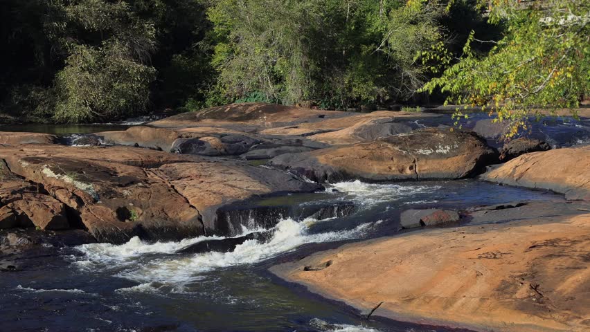 River at High Falls State Park in Georgia with sound