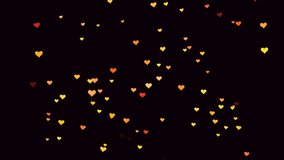 Hearts swirl and sparkle in vibrant colors, creating a joyful atmosphere. - Powered by Shutterstock - Get 15% off with code: PIKWIZARD15