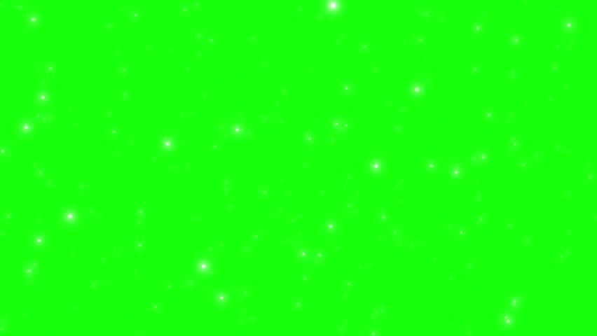 Particle Greenscreen - Moving Through Particlese Flythrough Glow, Seamless loop
