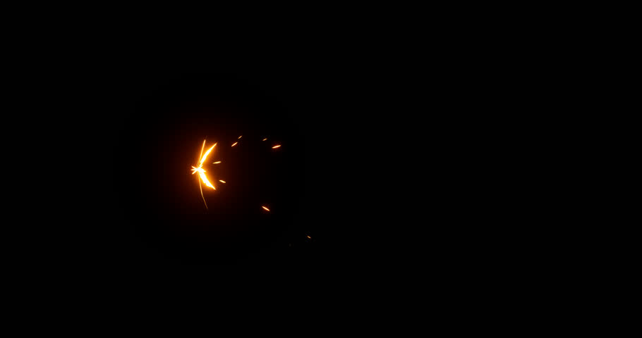 machine gun muzzle flash effect on black background