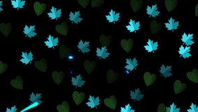 Happy Thanksgiving, a festive celebration with autumn leaves and heartfelt wishes. With transparent background - Powered by Shutterstock - Get 15% off with code: PIKWIZARD15