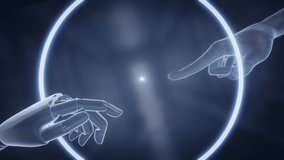 Artificial intelligence finger big data future technology 3d animation - Powered by Shutterstock - Get 15% off with code: PIKWIZARD15