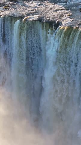 Victoria Falls At Livingstone In Northern Rhodesia Zambia. Nature Waterfall. Zambezi River Landscape. Livingstone At Northern Rhodesia Zambia. Southern Africa. Tourism Travel.