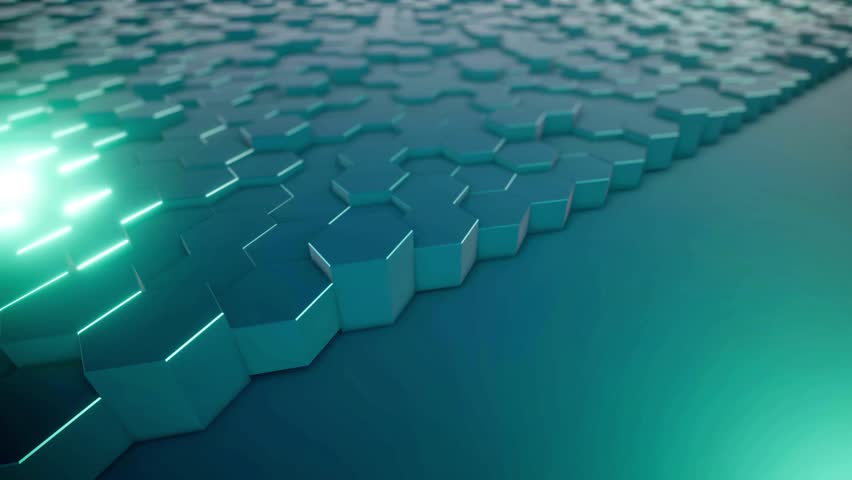 Hexagon Transition Set. Monochrome Set of Transitions for projects. Slideshow, Broadcast animation Concept. animated background of the black hexagons