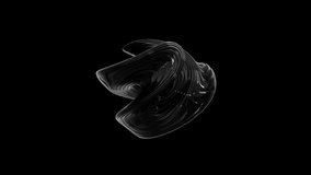 Abstract Black Fluid Shape Swirling 3D Digital Loop Animation - Powered by Shutterstock - Get 15% off with code: PIKWIZARD15