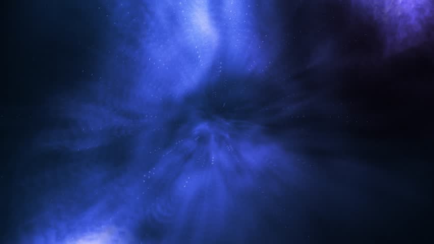 Abstract Journey into the Subconscious, Blue and Purple Dreamscape Animation 4K