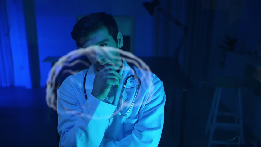 Doctors analysis for brain with futuristic hologram technology before surgery  in a modern hospital setting - Powered by Shutterstock - Get 15% off with code: PIKWIZARD15