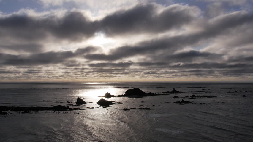 Oregon Coast Ocean and Clouds time lapse