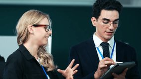 Professional business people reviewing data on monitor screen. Leader woman explaining project. Analysing work in the office, Team collaboration, Cybersecurity center. - Powered by Shutterstock - Get 15% off with code: PIKWIZARD15