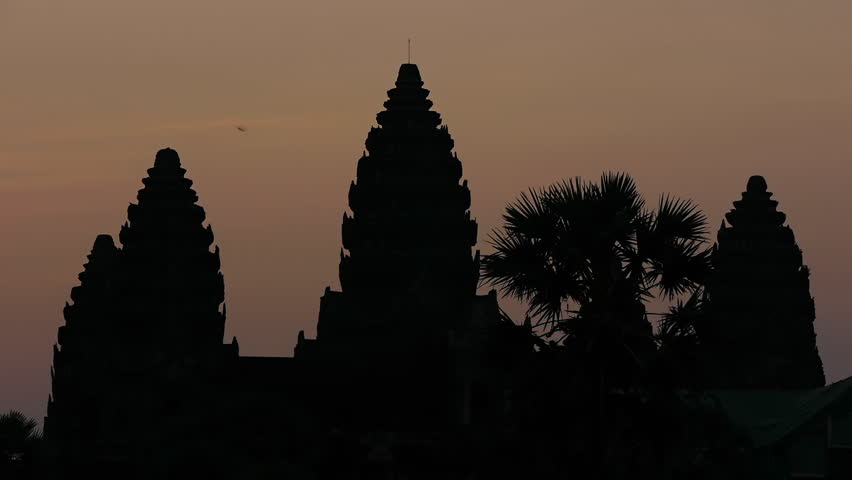 Angkor Wat closeup at sunrise