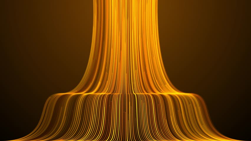 Abstract Molten Gold Fountain, Luxury Financial Growth Background Loop 4K