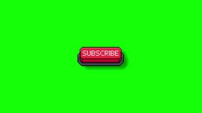 Seamless Loop Retro Pixel Art Animation of Pushing the Subscribe Button - Powered by Shutterstock - Get 15% off with code: PIKWIZARD15